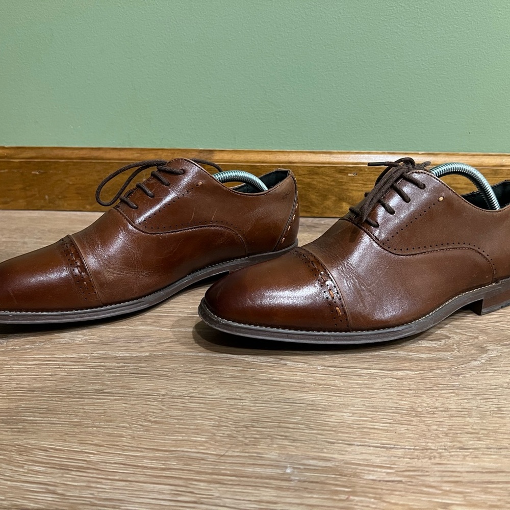 Stacey Adam’s Brown Leather Men's Oxfords